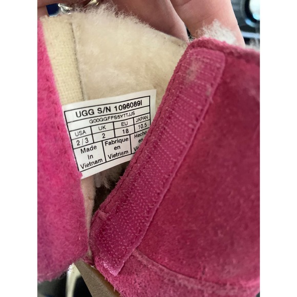 UGG INFANT KEELAN PINK AZALEA SIZE 2/3 BOOTIES BOOTS - Picture 6 of 6
